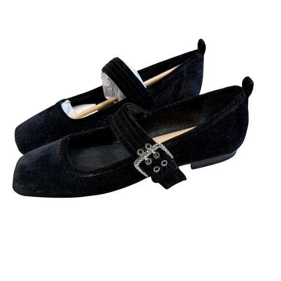 Dolce Vita Arora Nero Velvet Flats Size 8 NEW - Picture 6 of 14